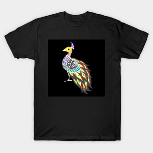 ecopop peacock queen in royal pattern art T-Shirt